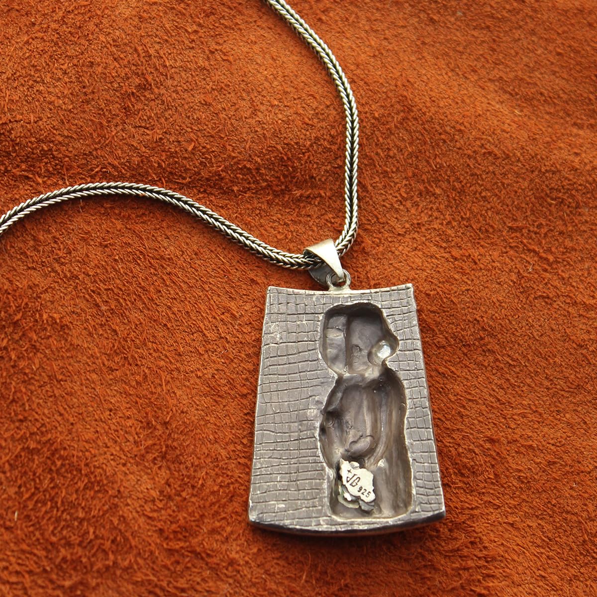 Iranian Sterling Silver Persian Achaemenid Hakhamanesh Soldiers Worrier Necklace Pendant
