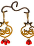 Persian Pomegranate Anar Yalda Eshgh Love Earrings Necklace Set
