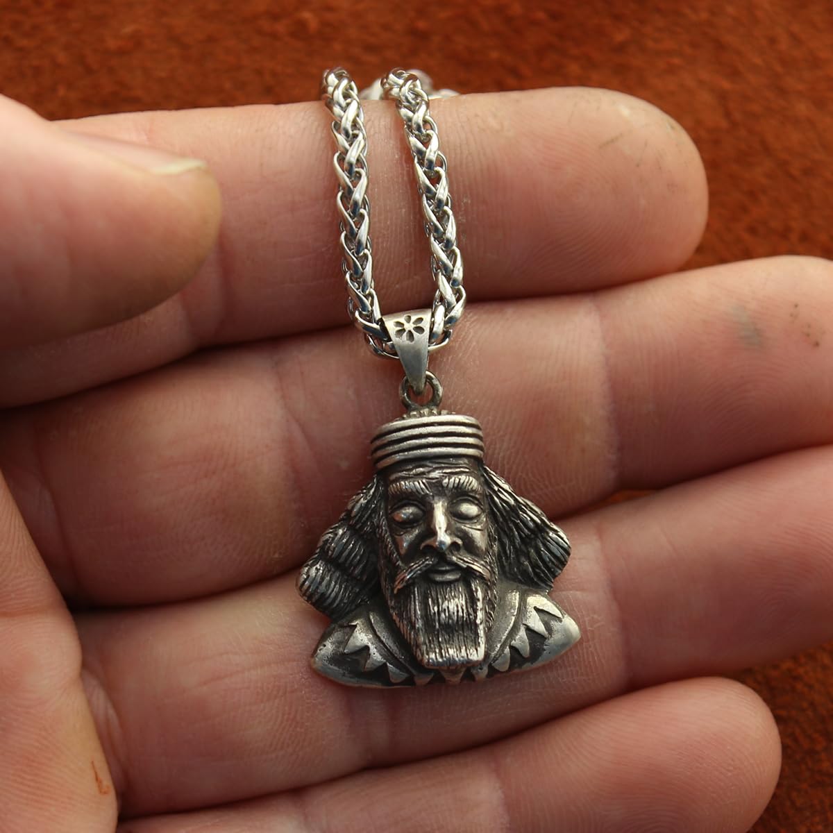 Sterling Silver Persian Iranian Necklace Zartosht Zarathustra Necklace Chain