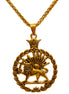 Double Sided Lion and Sun Persian Shir khorshid Pahlavi Necklace Chain