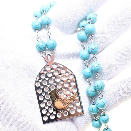 925 Sterling Silver Morghe Amin Necklace Iranian Persian Amin Morq Necklace