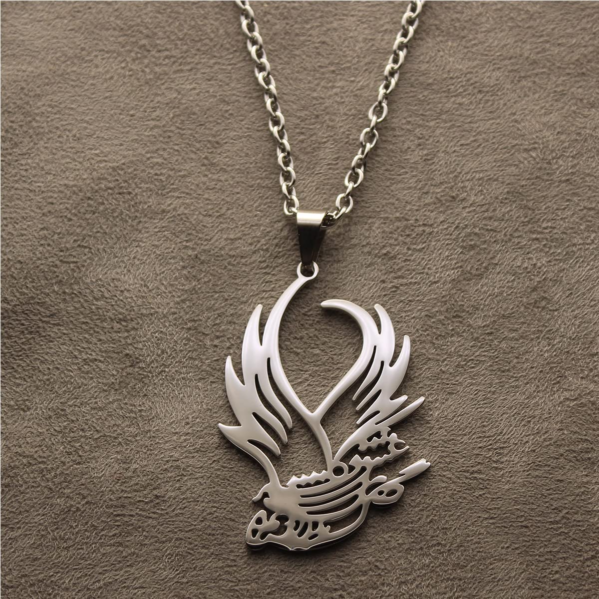 Persian Farsi Love Eshgh Poem Pendant Necklace