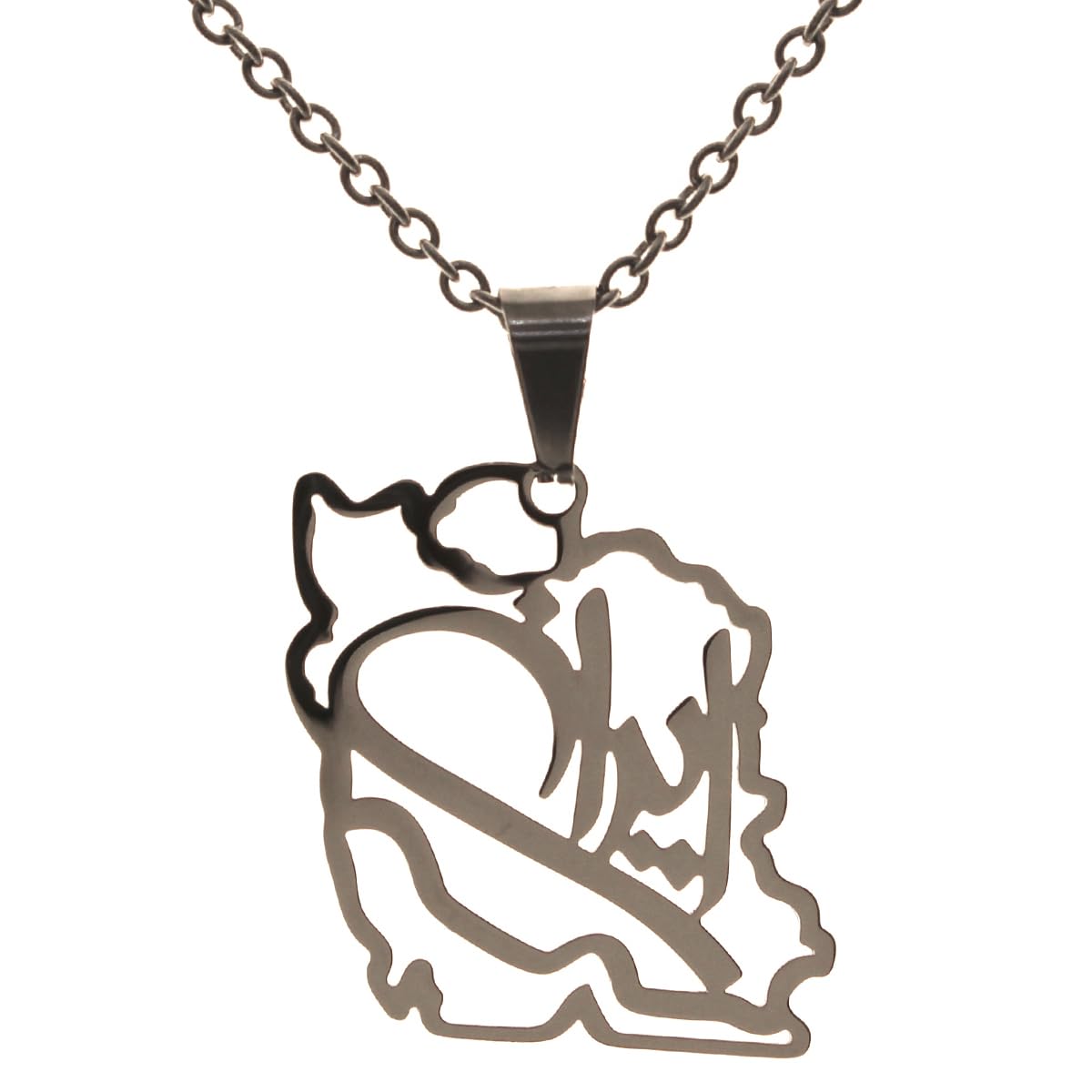 Persian Gulf iran iranian map necklace Earrings Set