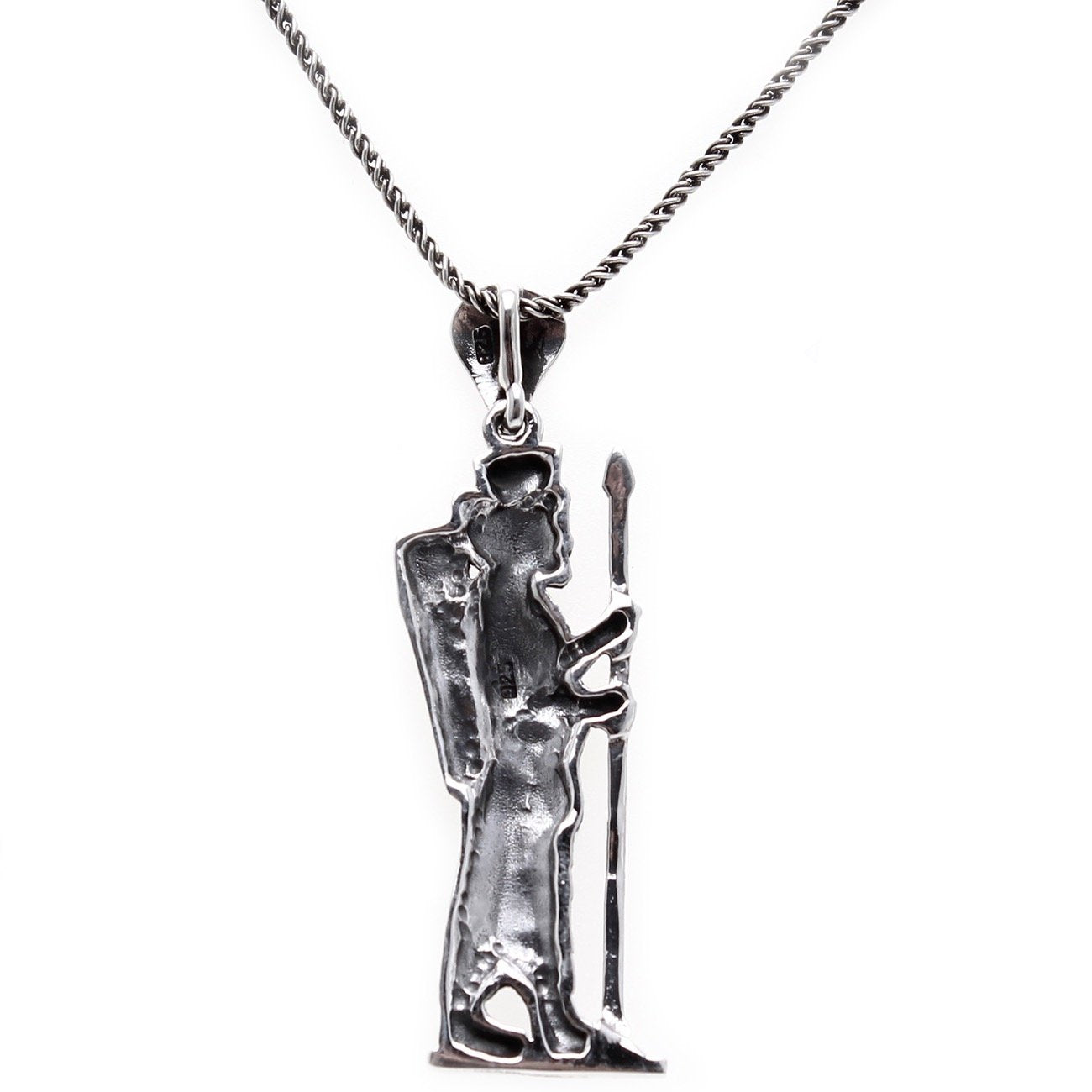 Sterling Siver 925 Persian Soldier Necklace Persia Gift Art