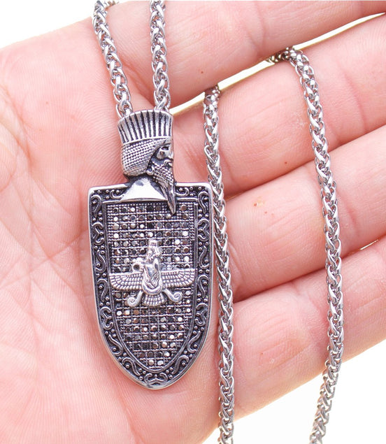 Cyrus The Great Farvahar Necklace Chain Persian King Necklace