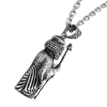 Asoodehdelan Sterling Silver Persian Hakhamaneshian Soldier Worrier Necklace Pendant