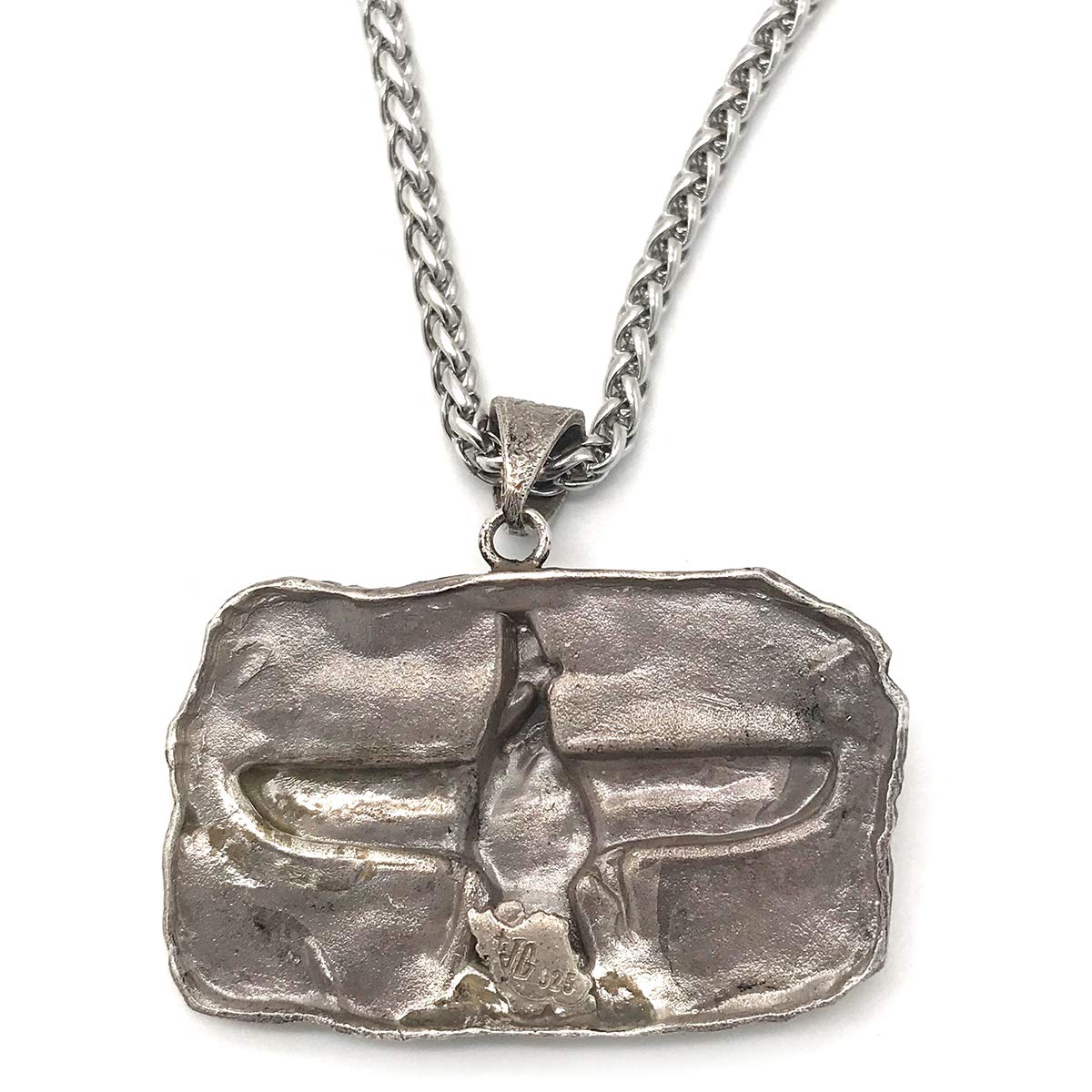 ISterling Silver Iranian Persian Farvahar Faravahar Necklace