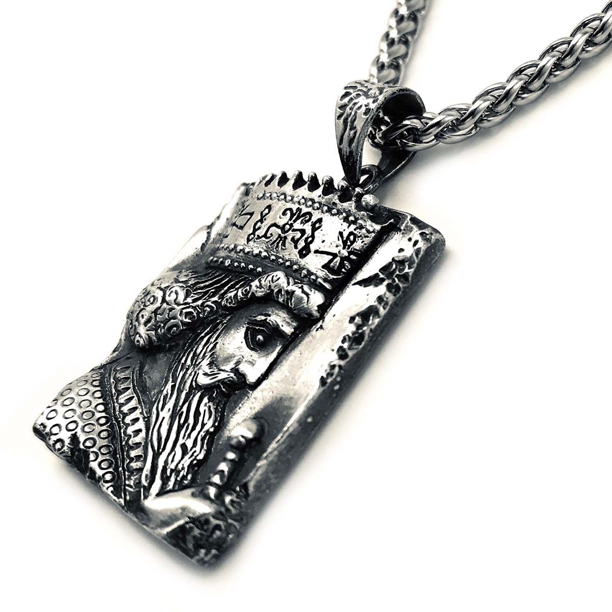 Asoodehdelan Sterling Silver Khashayar Sha Persian Empire King Pendant Gift Farvahar