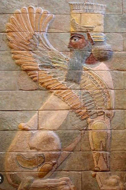 Sterling Silver Persian Iranian Wiged King Darius The Great