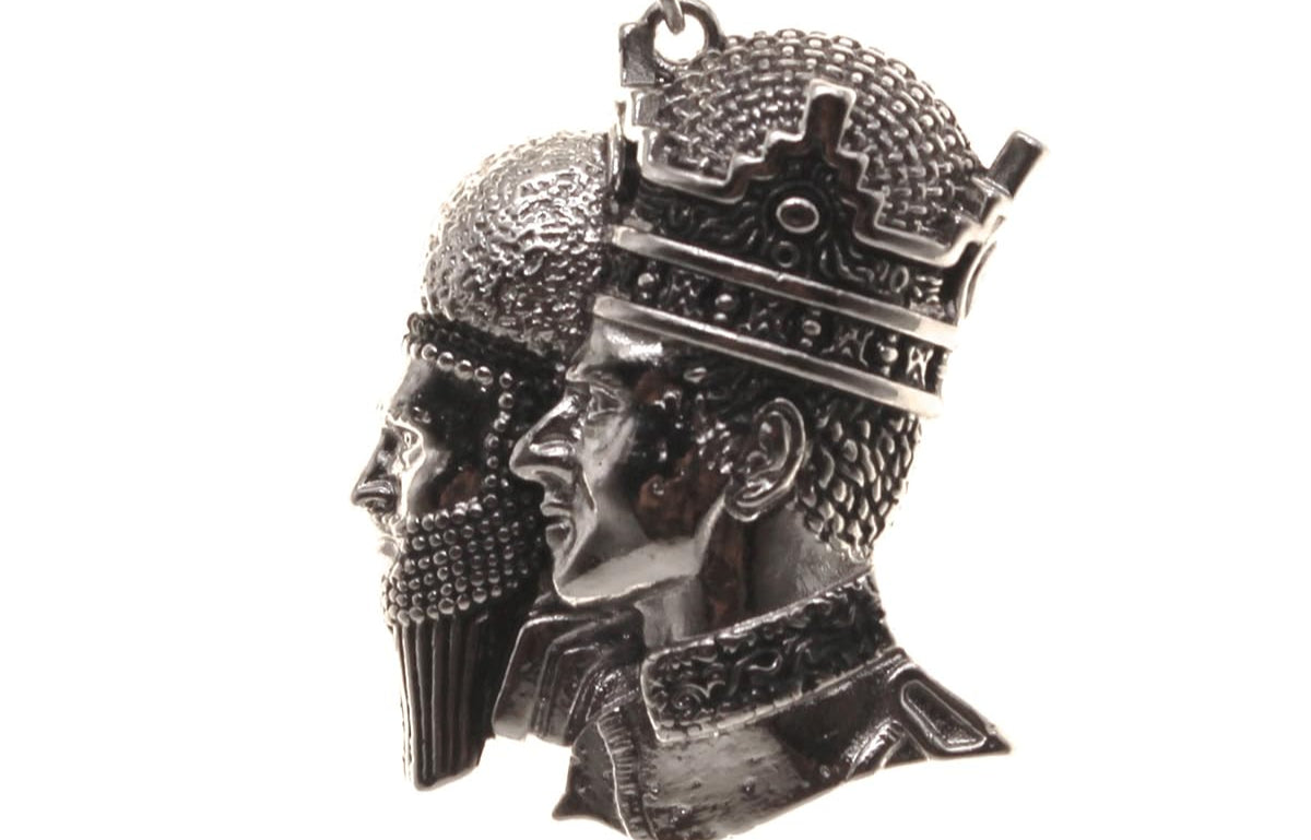 Asoodehdelan Cyrus The Great And Reza Shah Pahlavi Persian Kings Necklace
