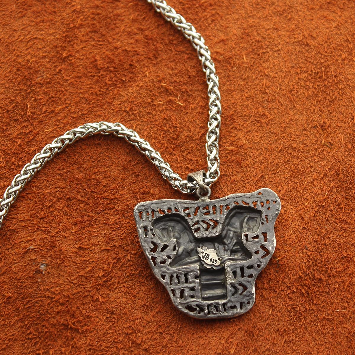 Sterling Silver Iranian Persian Necklace Capital Of Column Necklace Chain