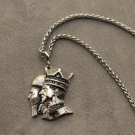Asoodehdelan Cyrus The Great And Reza Shah Pahlavi Persian Kings Necklace