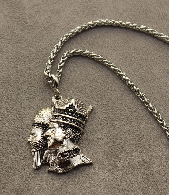 Asoodehdelan Cyrus The Great And Reza Shah Pahlavi Persian Kings Necklace