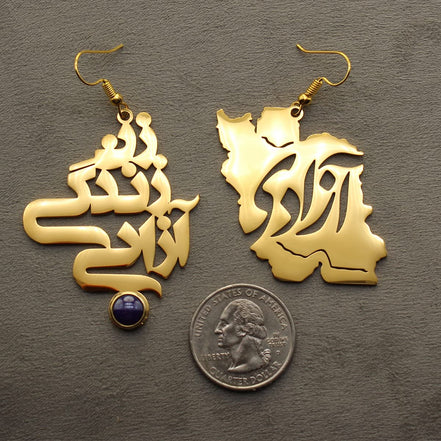 Woman Life Freedom Zan Zendegi Azadi Earrings