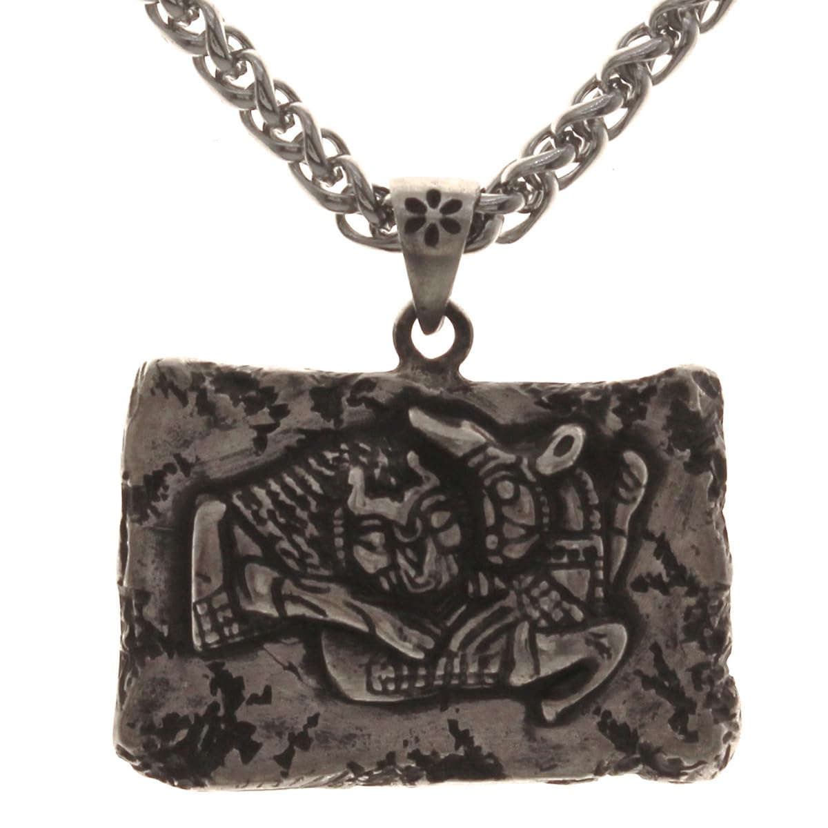 Sterling Silver Persian Empire Lion Bull Fight Achaemenid Iranian Necklace Pendant