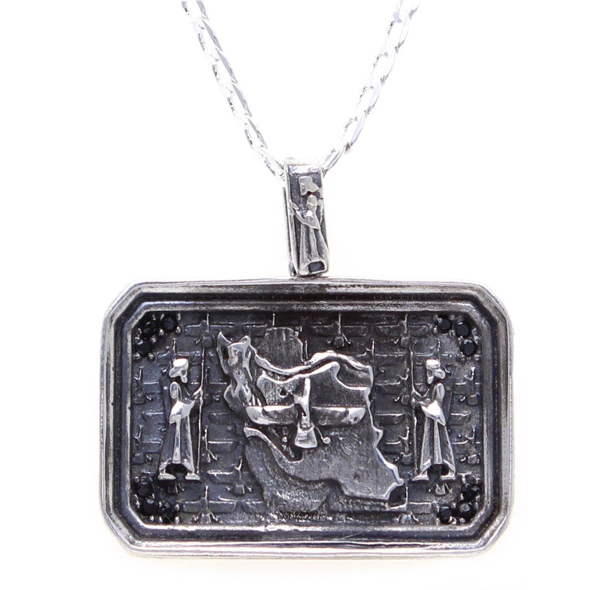 Asoodehdelan 925 Sterling Silver Persian Flag Map Farvahar Soldiers Faravahar Persia Farsi Parsi